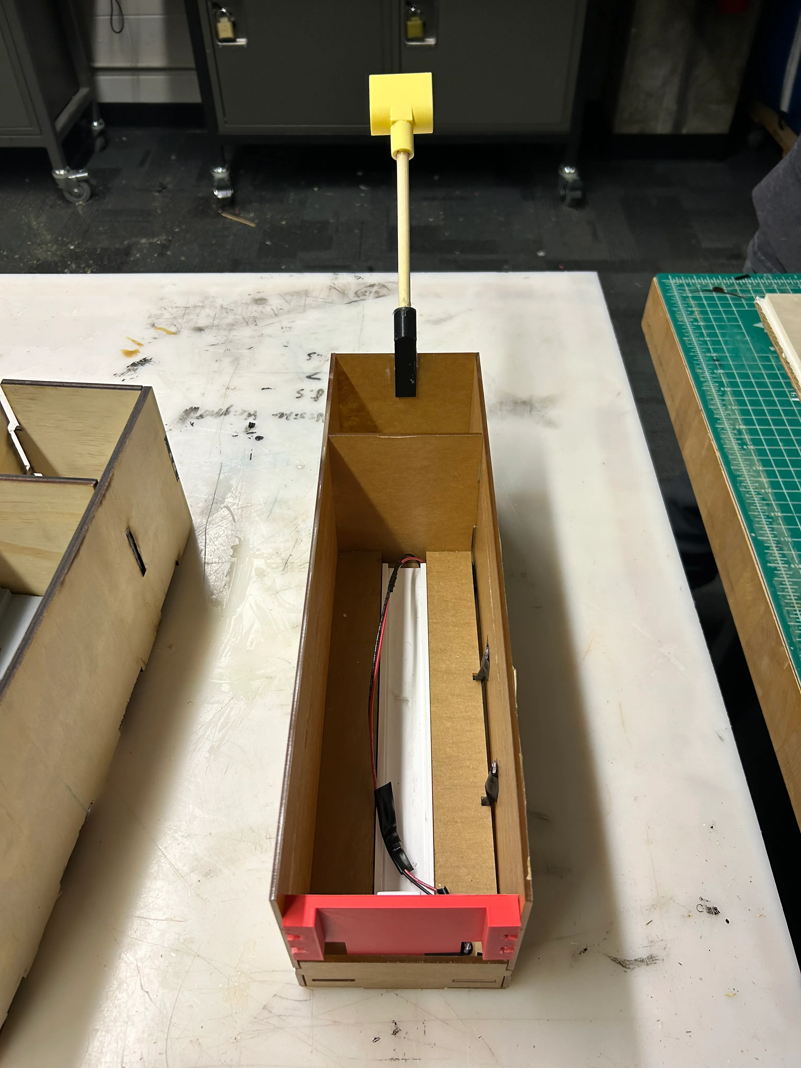 photo: fully assembled shelf system