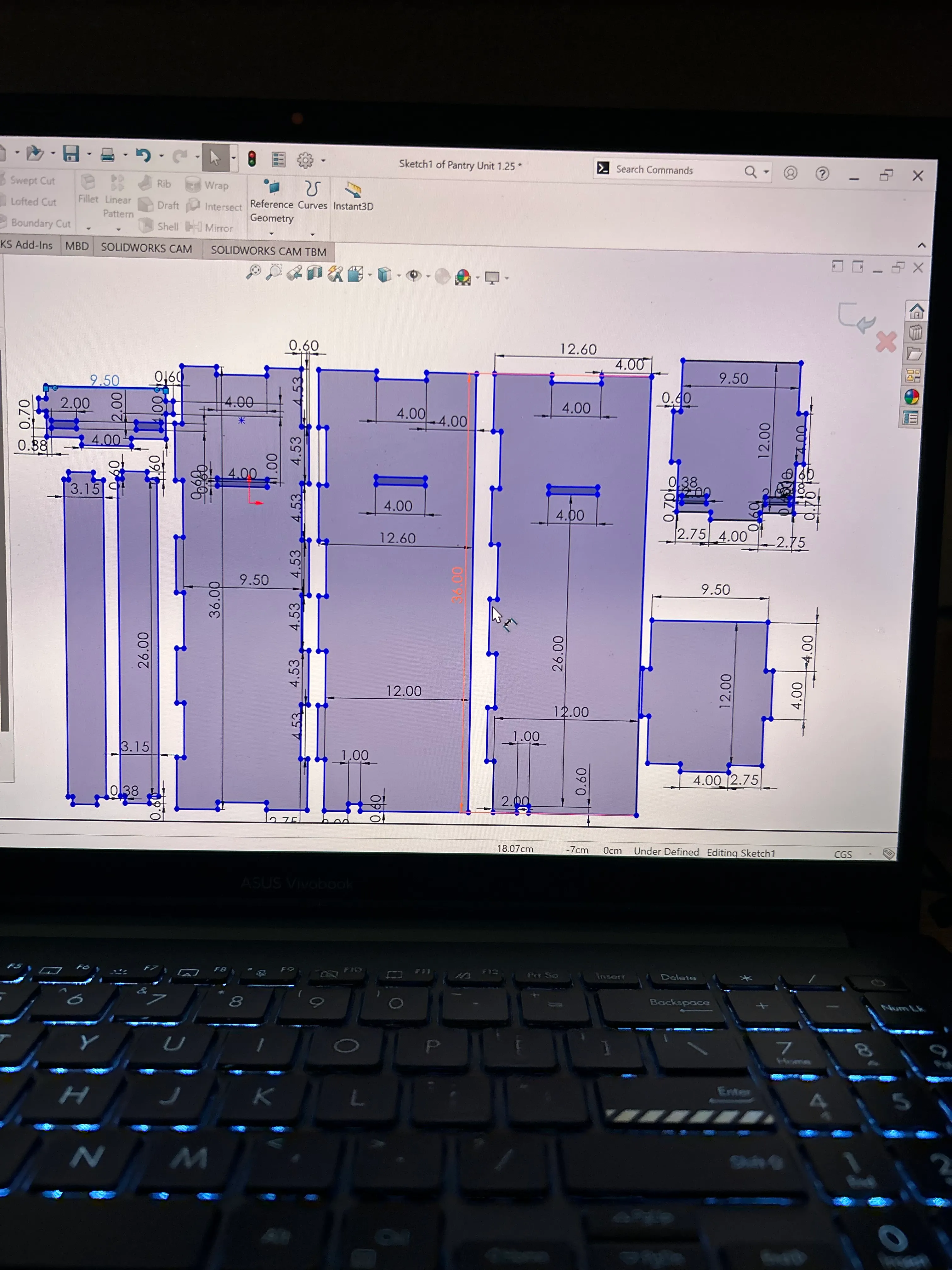 CAD: shelf insert model