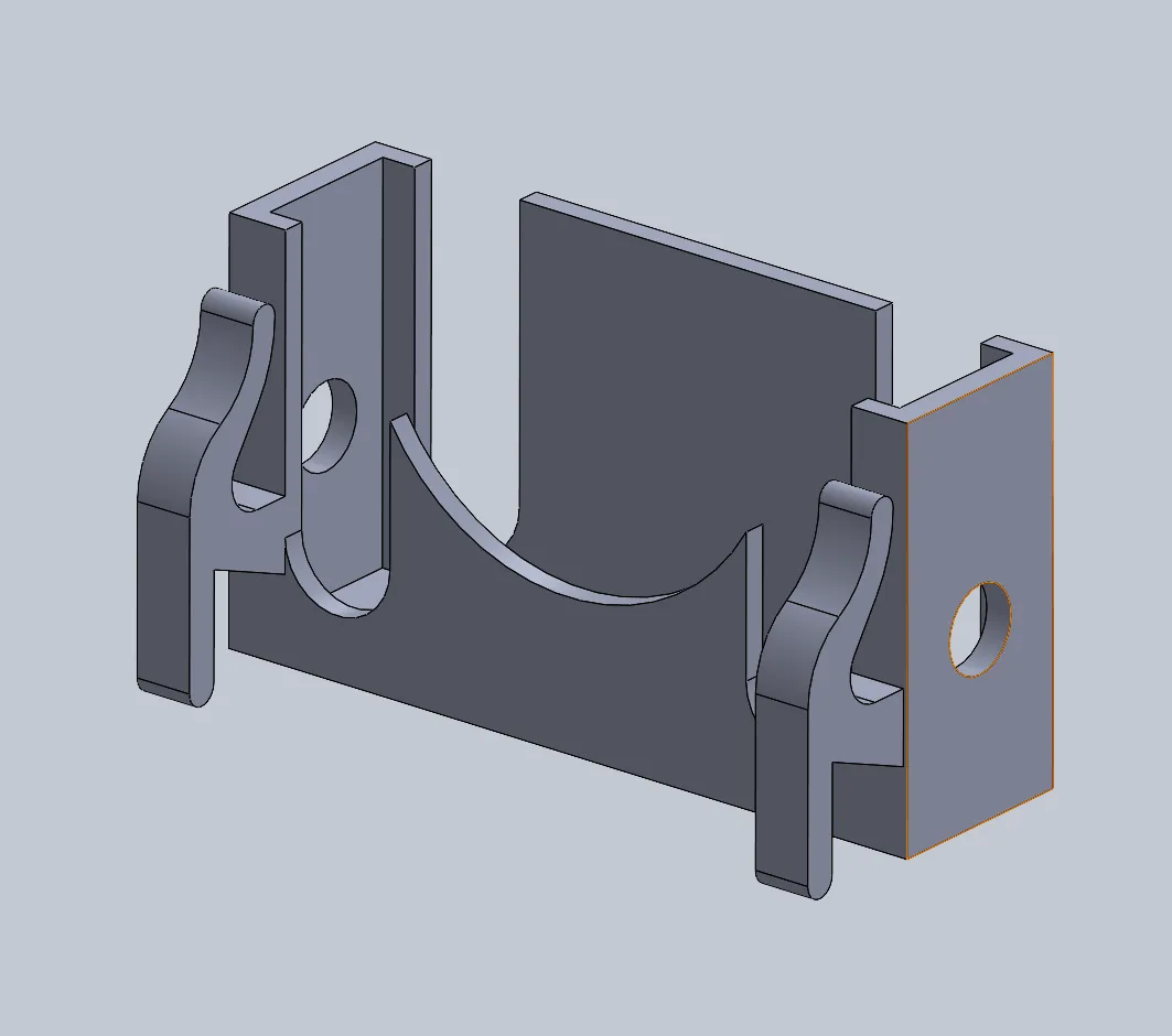 CAD: custom slide clip, v2.0