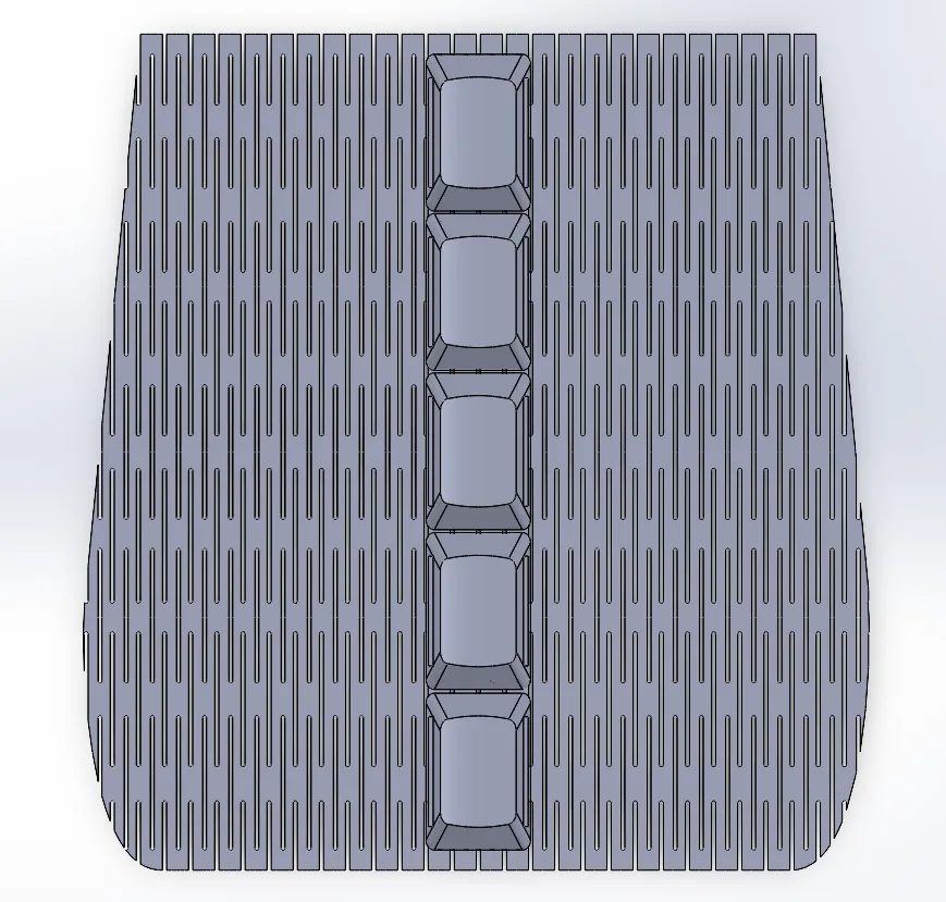 photo: one-way flexible PLA mesh prototype